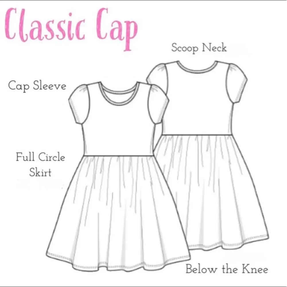 *NWT* DotDotSmile Size 3/4 Cap Sleeve Dress - Picture 4 of 4